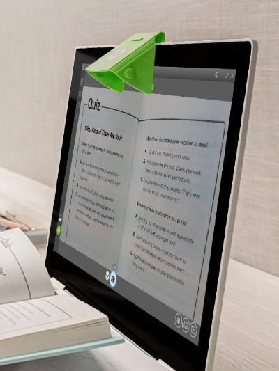 IPEVO mirror camera attached to a laptop