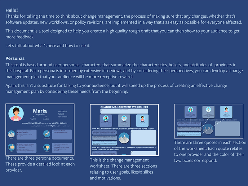 Page 2 of an orthopedic provider persona